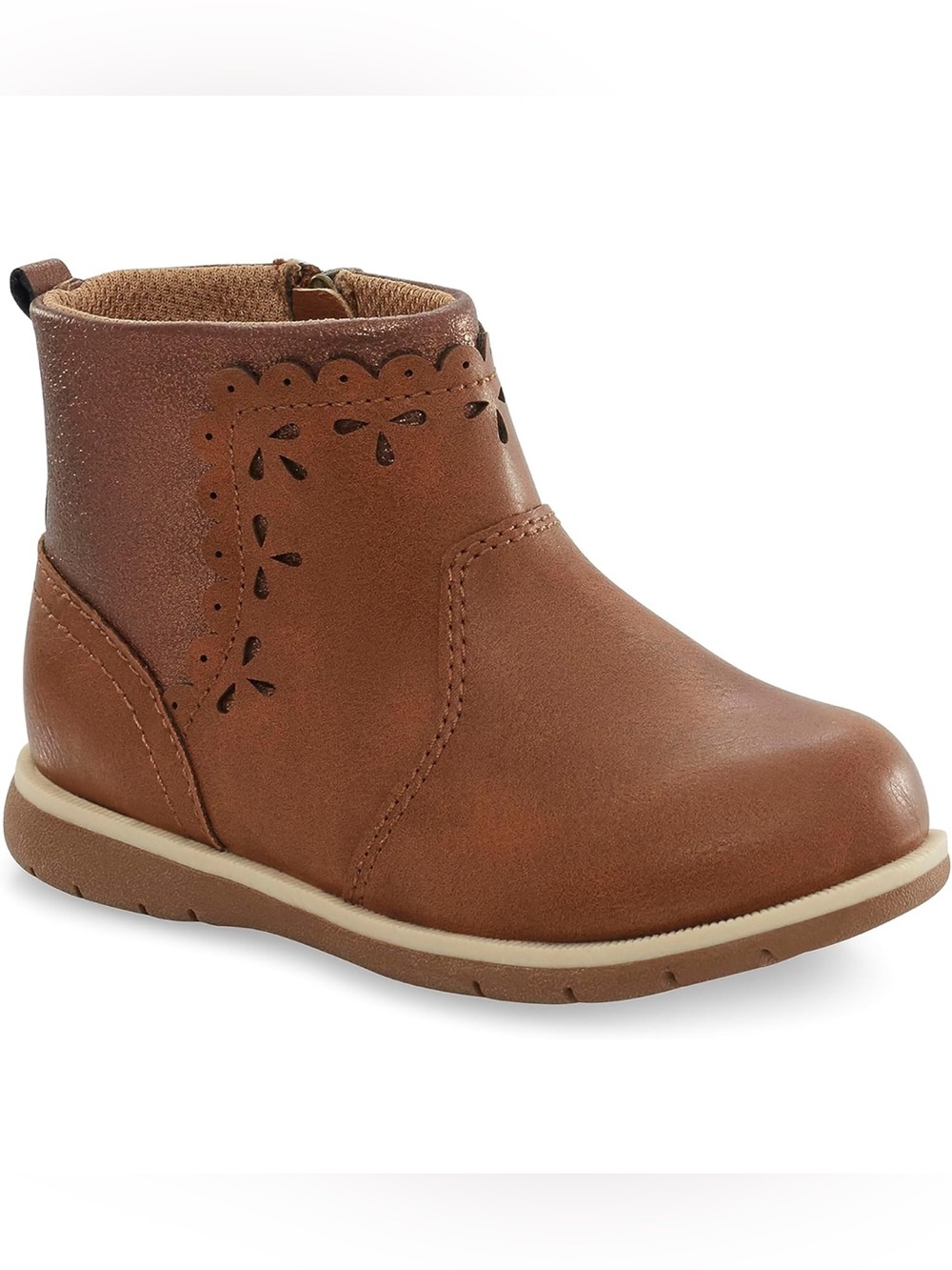 Stride Rite 360 Sveta Leather  Booties Tan, Size 13.